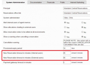 Reservation timeout in ResRequest